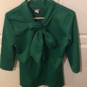 Jade MacKenzie tie top in emerald green size Large